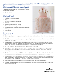 Document preview: Girl Cake Topper Craft Template - Hallmark