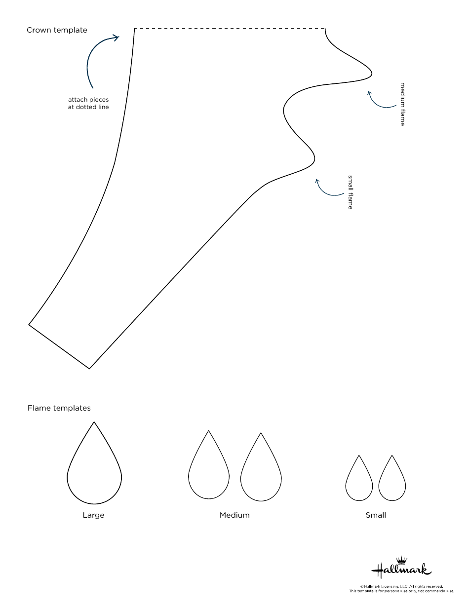 Girl Cake Topper Craft Template - Hallmark, Page 3