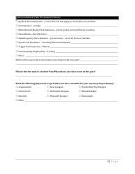 Pain Management Center New Patient Intake Form, Page 3