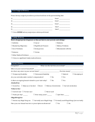 Pain Management Center New Patient Intake Form, Page 5
