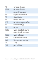 Cambridge List of Medical Abbreviations, Page 19