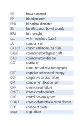 Cambridge List of Medical Abbreviations, Page 4