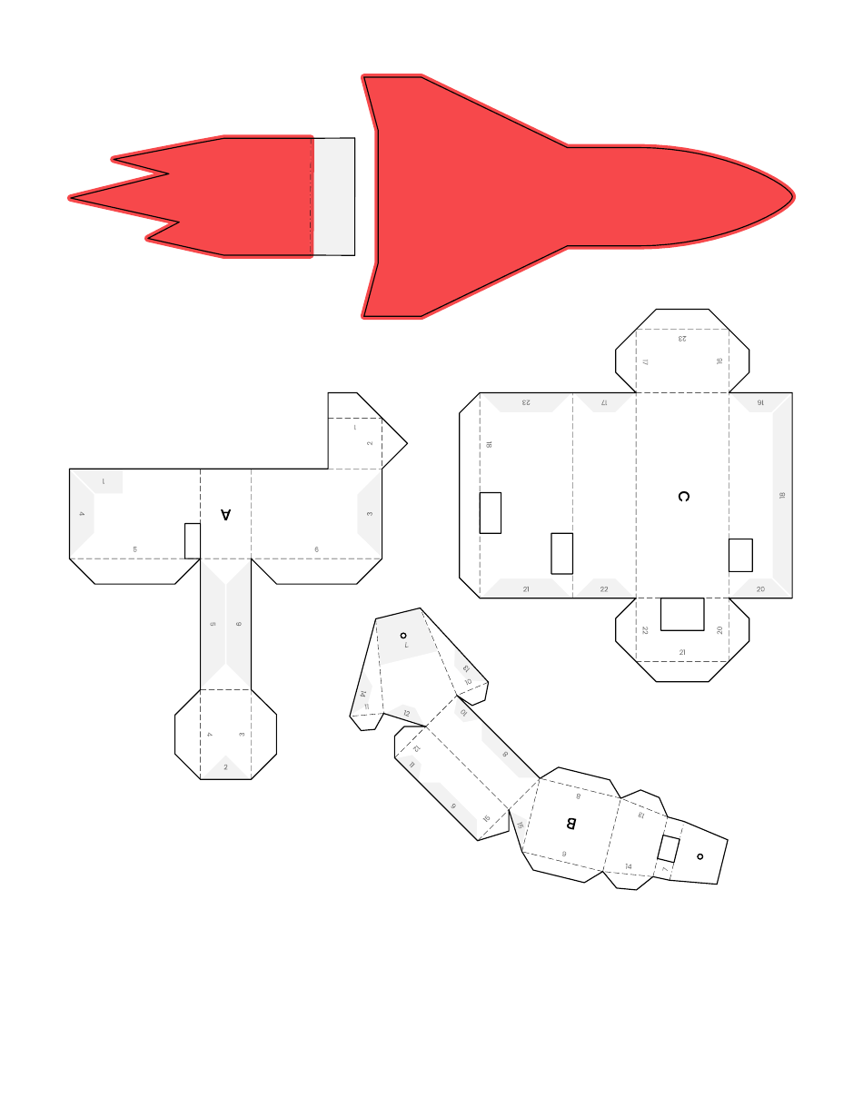 Paper Rocket Template - Paper Signals, Page 3