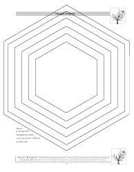 Document preview: Hexagon Pattern Template - Tree Quilts