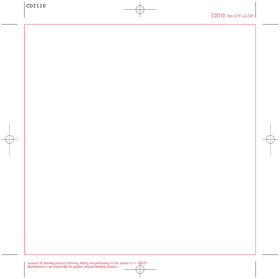 Cd Insert Template 1 Panel Download Printable PDF Templateroller