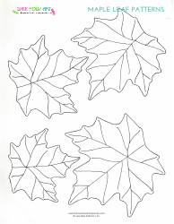 Document preview: Maple Leaf Pattern Templates