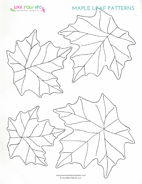 Maple Leaf Pattern Templates