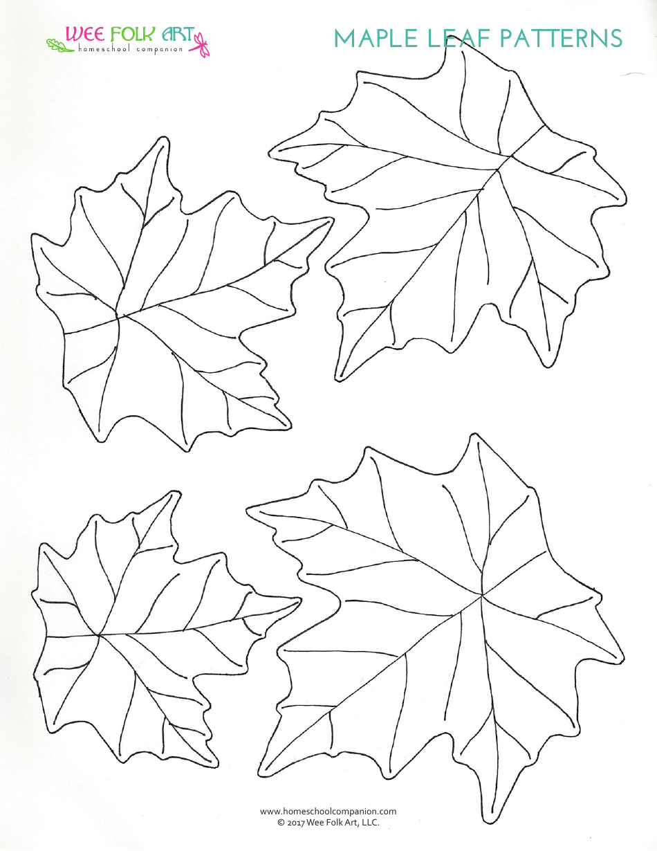 Maple Leaf Pattern Templates - Free Download