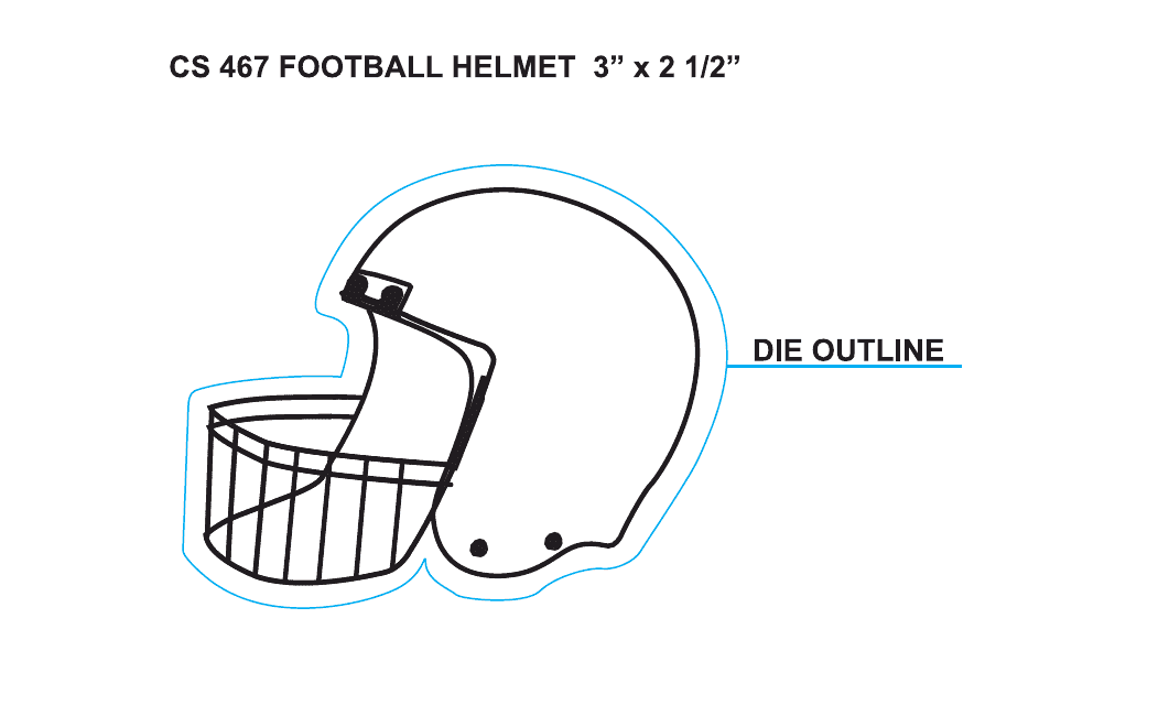 Football Helmet Template - Cs 467