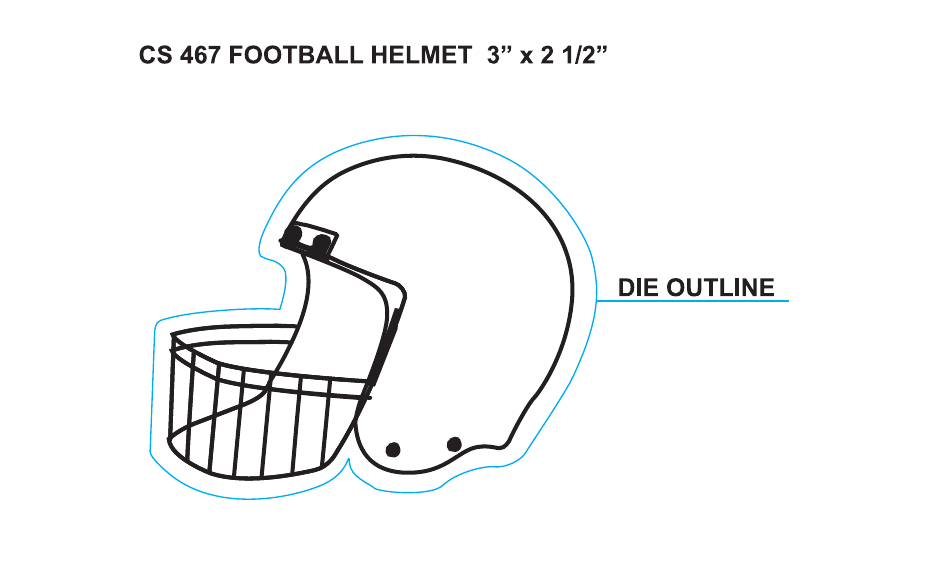 Football Helmet Template Cs 467 Download Printable PDF Templateroller