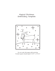 Magical Christmas Large Reindeer Embroidery Template - Lynette Anderson Designs, Page 3