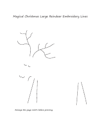 Magical Christmas Large Reindeer Embroidery Template - Lynette Anderson Designs, Page 4
