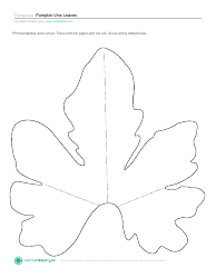 Document preview: Pumpkin-Vine Leaf Templates - Martha Stewart Living Omnimedia