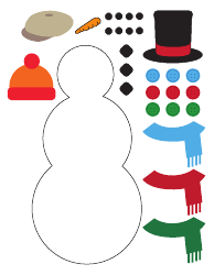 Play-Doh Snowman Template, Page 2