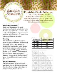 Document preview: Printable Circle Pattern Templates
