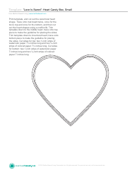 Document preview: Heart Candy Box Template - Martha Stewart Living Omnimedia