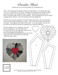 Document preview: Dresden Heart Quilt Pattern Templates