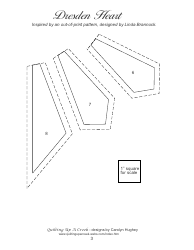 Dresden Heart Quilt Pattern Templates, Page 3