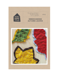 Document preview: Autumn Leaves Embroidering Pattern Templates - Radiant Home Studio