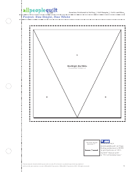 Document preview: Star Bright, Star White Quilt Pattern Templates - Meredith Corporation