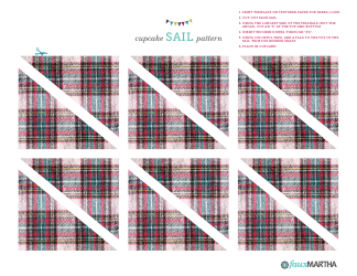 Document preview: Paper Cupcake Sail Templates