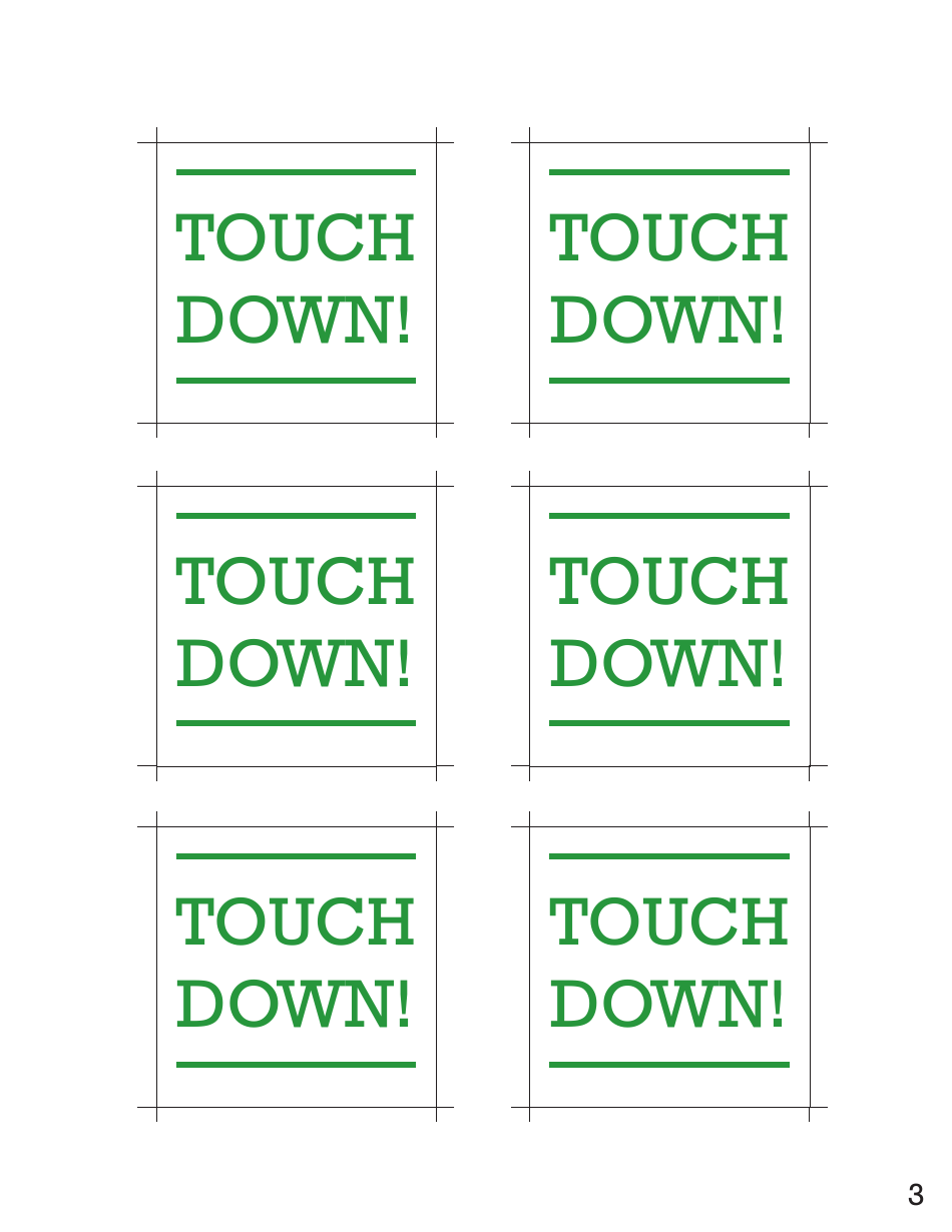 Football Popcorn Box Templates, Page 3