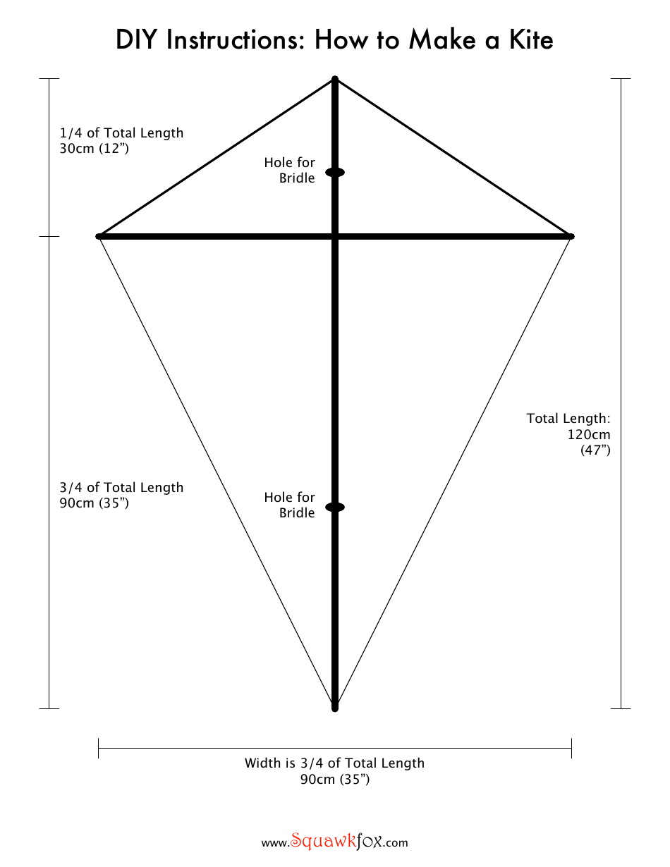 DIY kite template - Download and customize easily