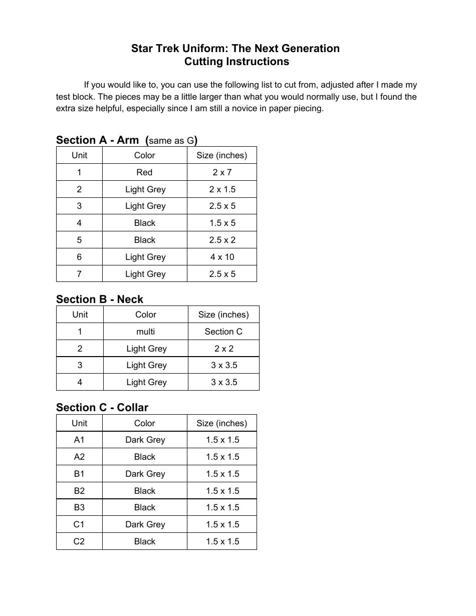 Star Trek Uniform Template - the Next Generation, Page 6