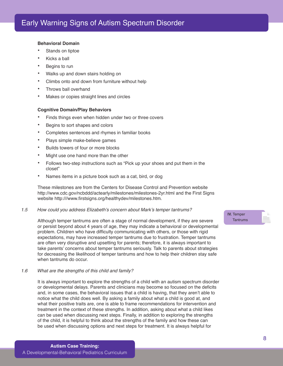 Early Warning Signs of Autism Spectrum Disorder - First Signs, Inc., Page 10