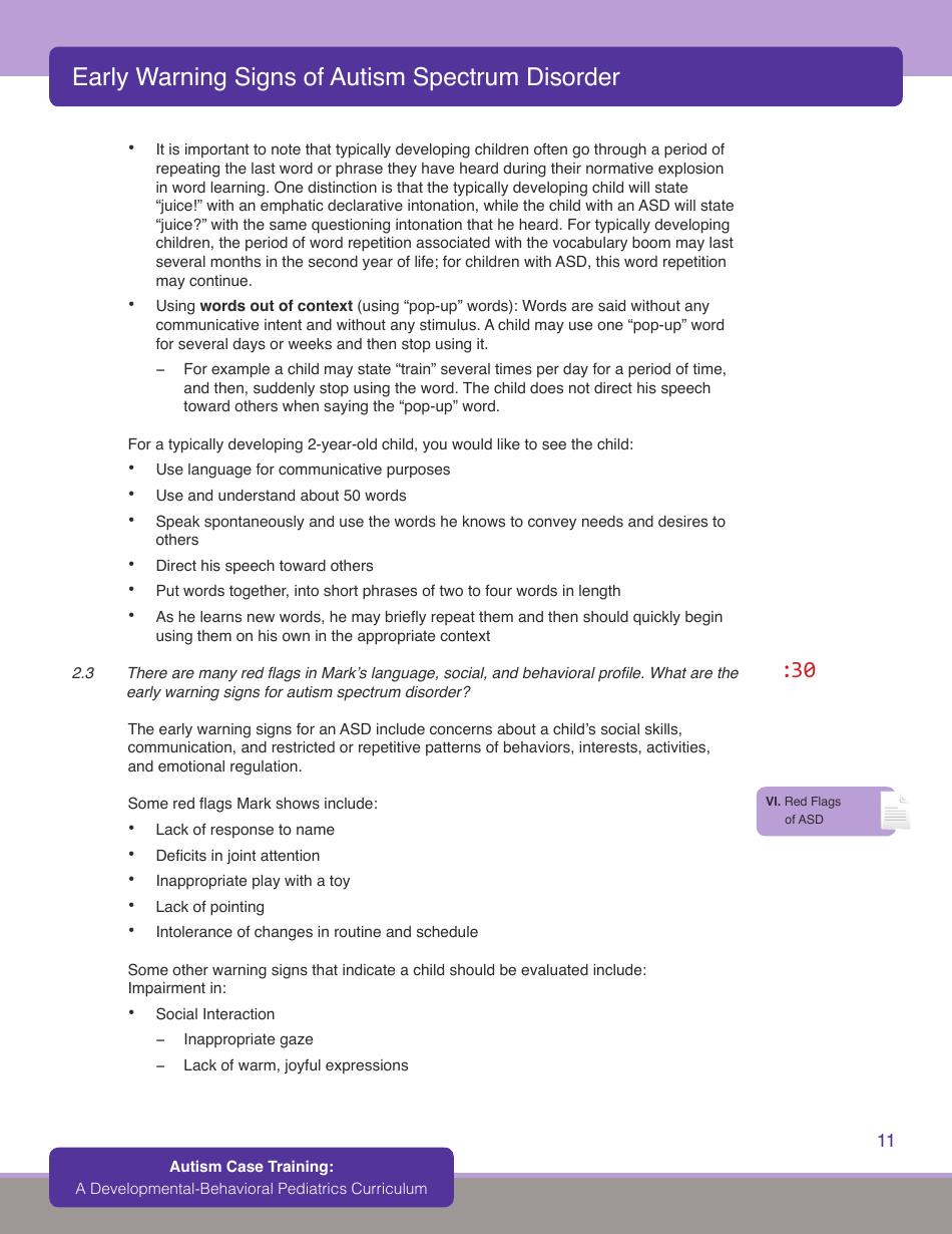 Early Warning Signs of Autism Spectrum Disorder - First Signs, Inc., Page 13