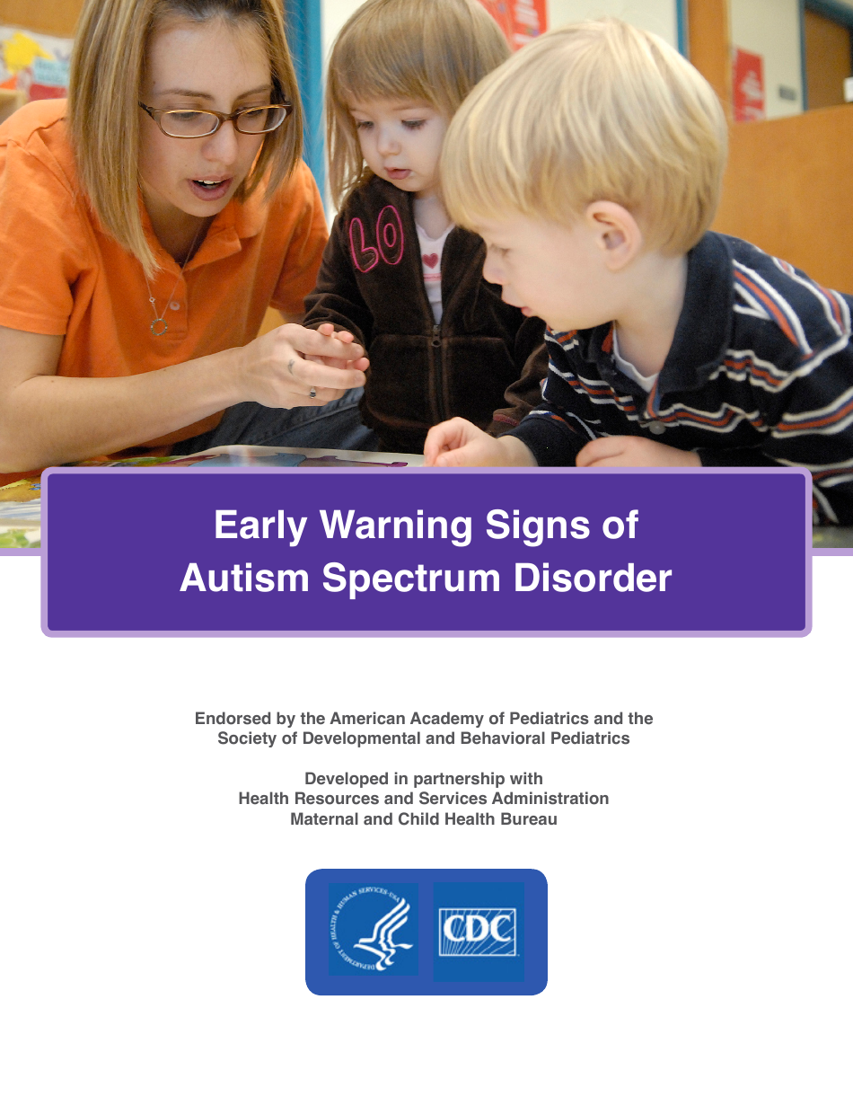 Early Warning Signs of Autism Spectrum Disorder - First Signs, Inc., Page 1