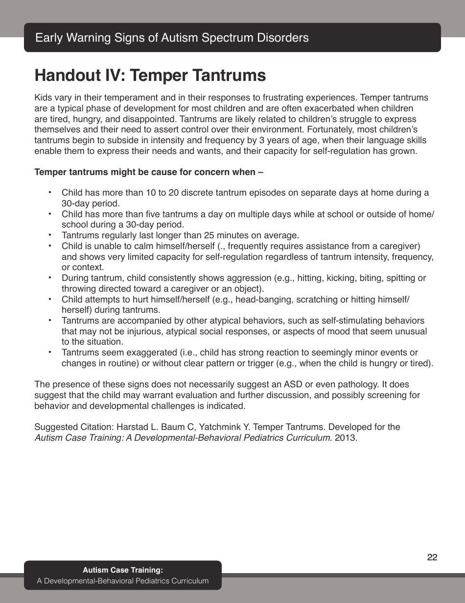 Early Warning Signs of Autism Spectrum Disorder - First Signs, Inc., Page 24