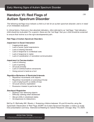 Early Warning Signs of Autism Spectrum Disorder - First Signs, Inc., Page 26