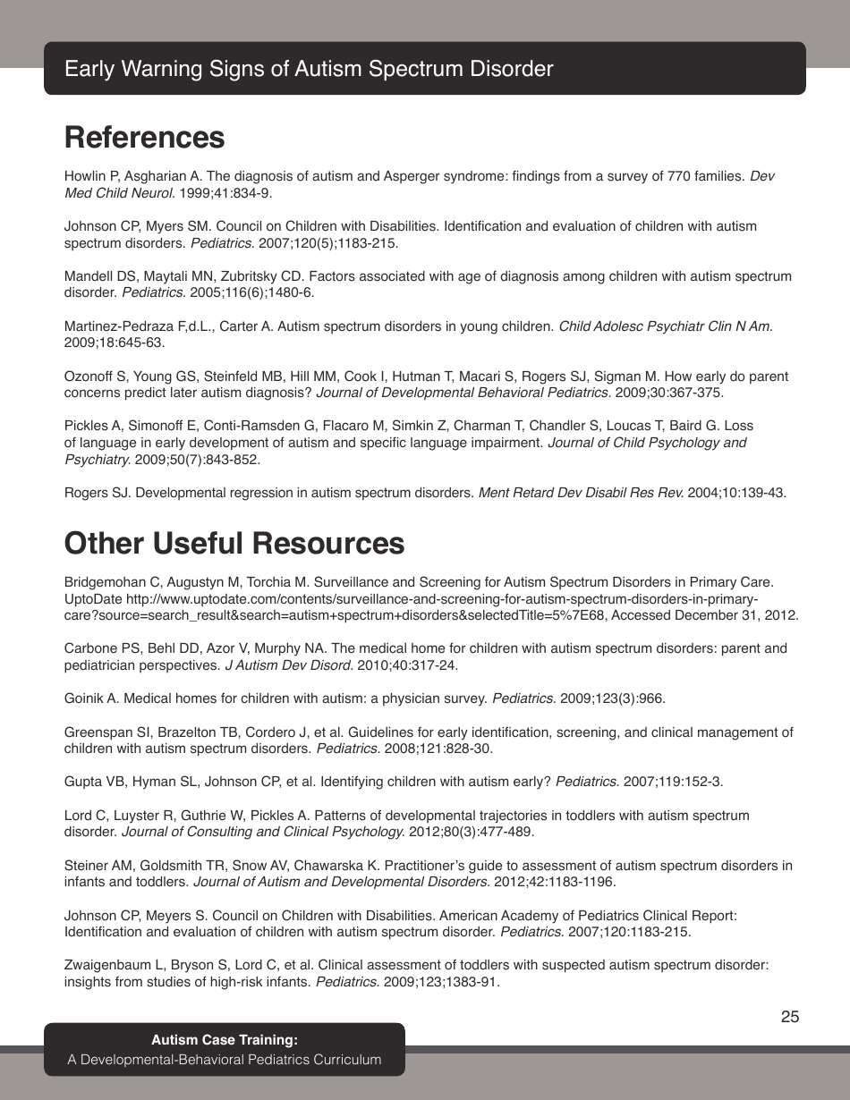 Early Warning Signs of Autism Spectrum Disorder - First Signs, Inc., Page 27