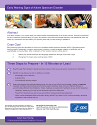 Early Warning Signs of Autism Spectrum Disorder - First Signs, Inc., Page 3