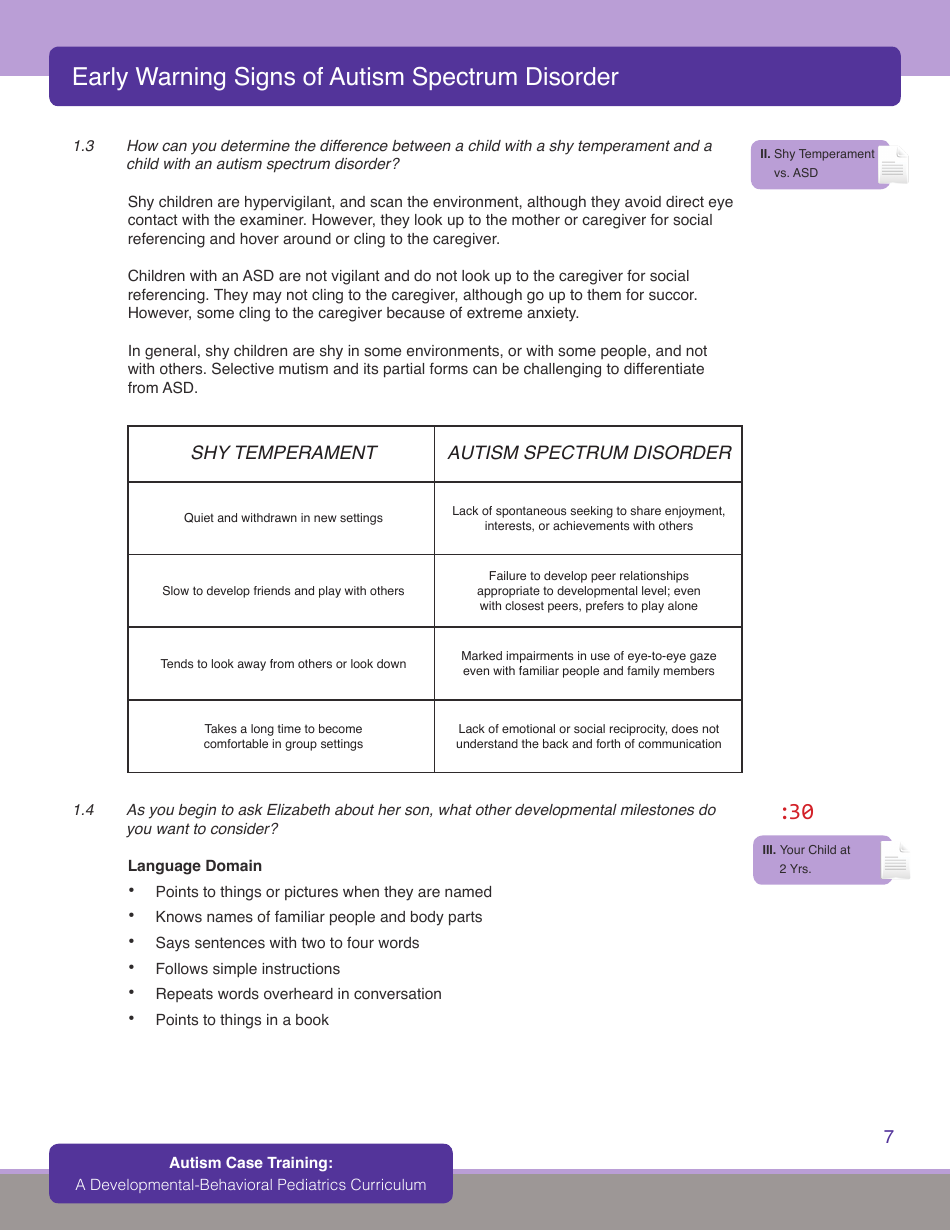 Early Warning Signs of Autism Spectrum Disorder - First Signs, Inc., Page 9