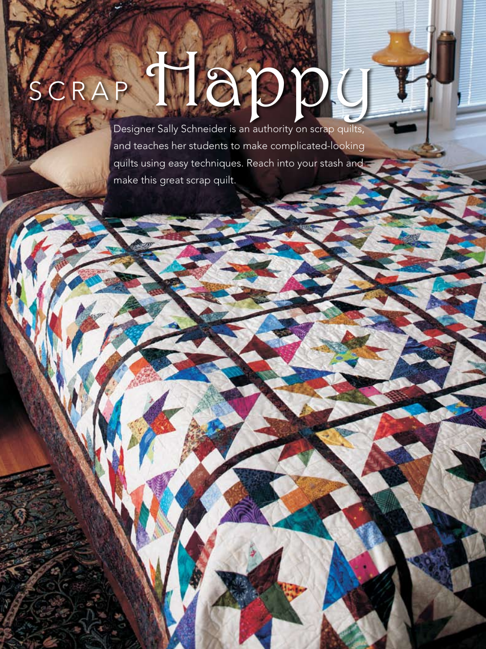 Pinwheel Scrap Quilt Pattern Template, Page 12