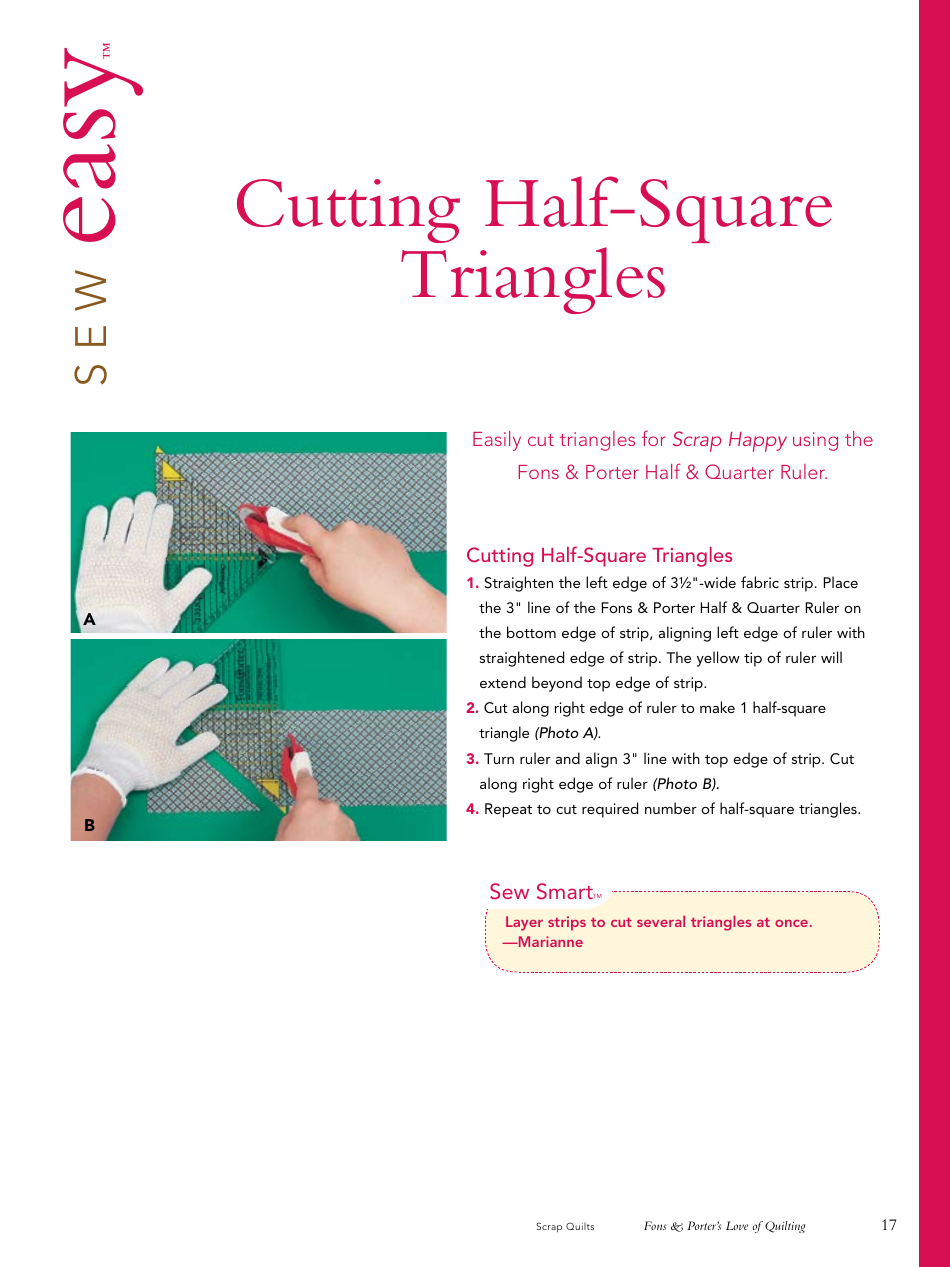 Pinwheel Scrap Quilt Pattern Template, Page 17