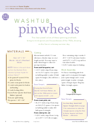 Pinwheel Scrap Quilt Pattern Template, Page 2