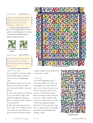 Pinwheel Scrap Quilt Pattern Template, Page 4
