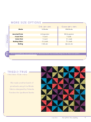 Pinwheel Scrap Quilt Pattern Template, Page 5