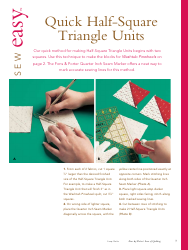 Pinwheel Scrap Quilt Pattern Template, Page 7