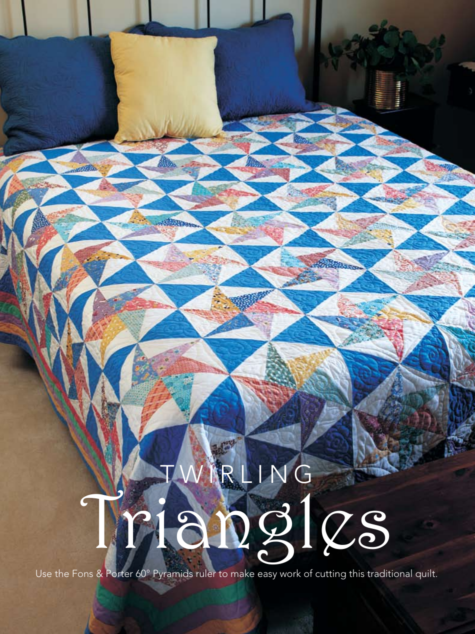 Pinwheel Scrap Quilt Pattern Template, Page 8