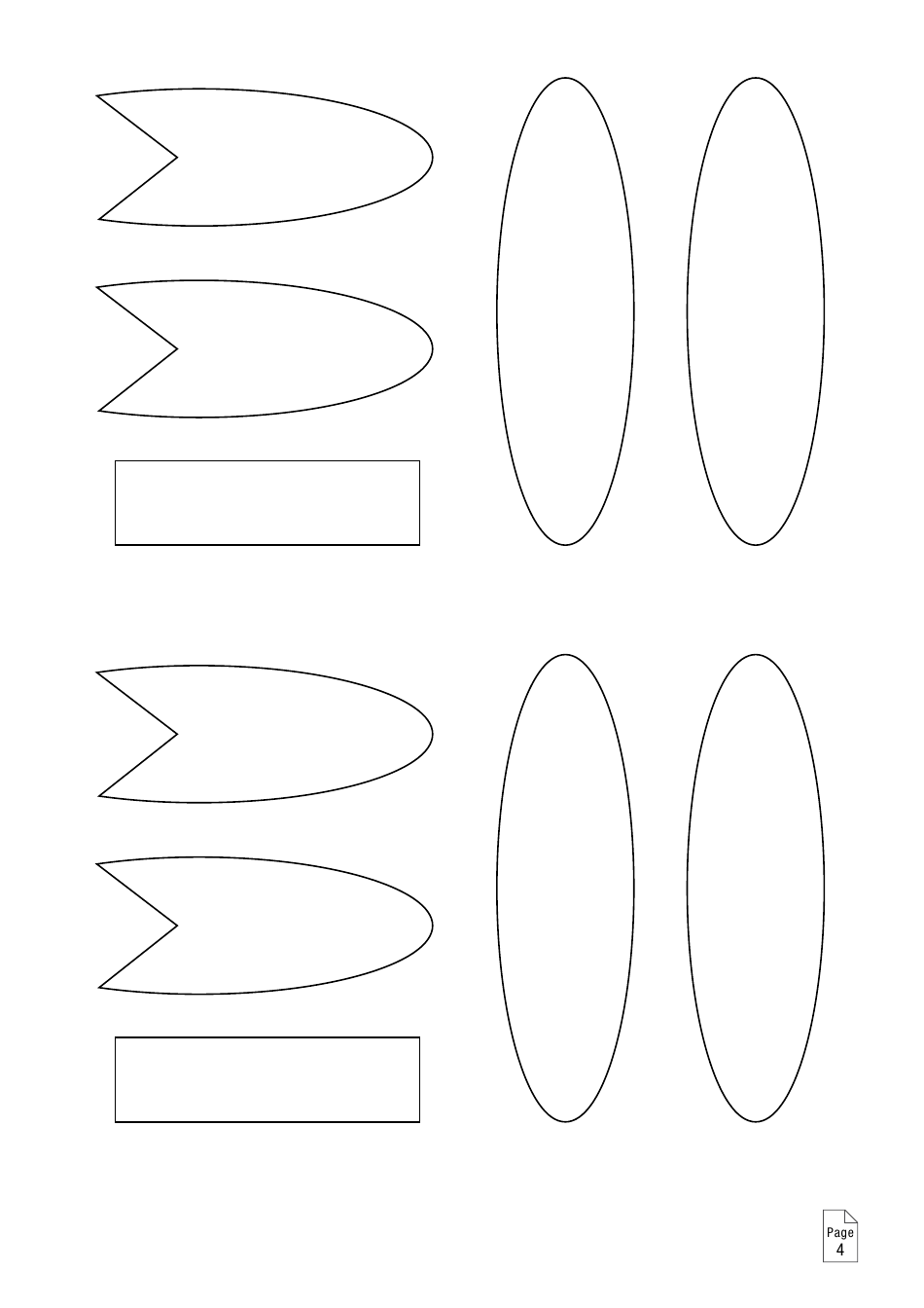 Paper Bow Templates - for Teachers for Students, Page 4