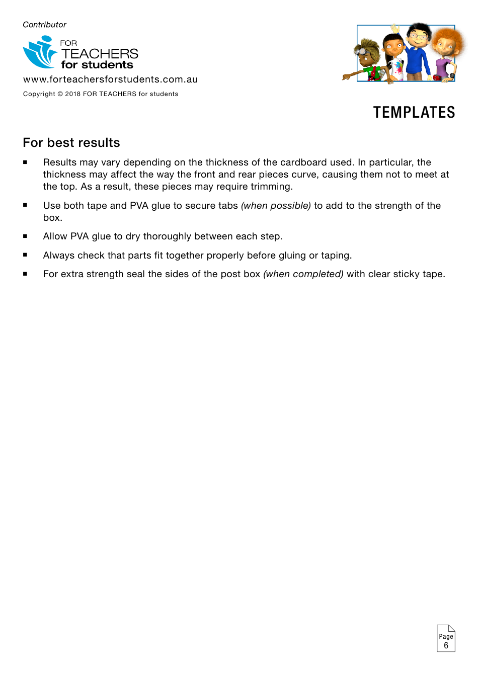 Post Box Templates - for Teachers for Students, Page 6