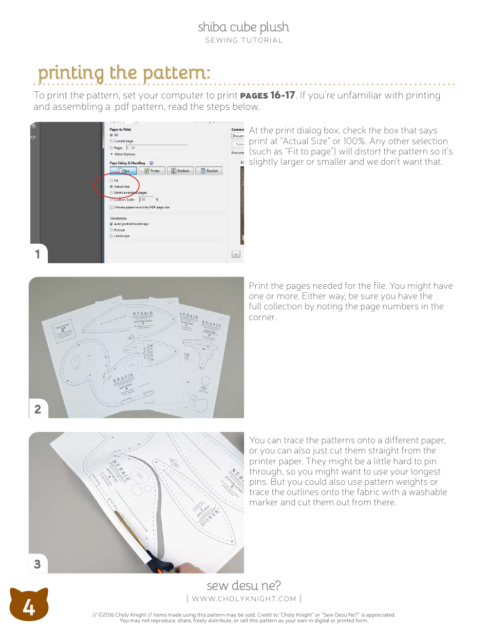 Shiba Cube Puppy Plush Template - Choly Knight, Page 4