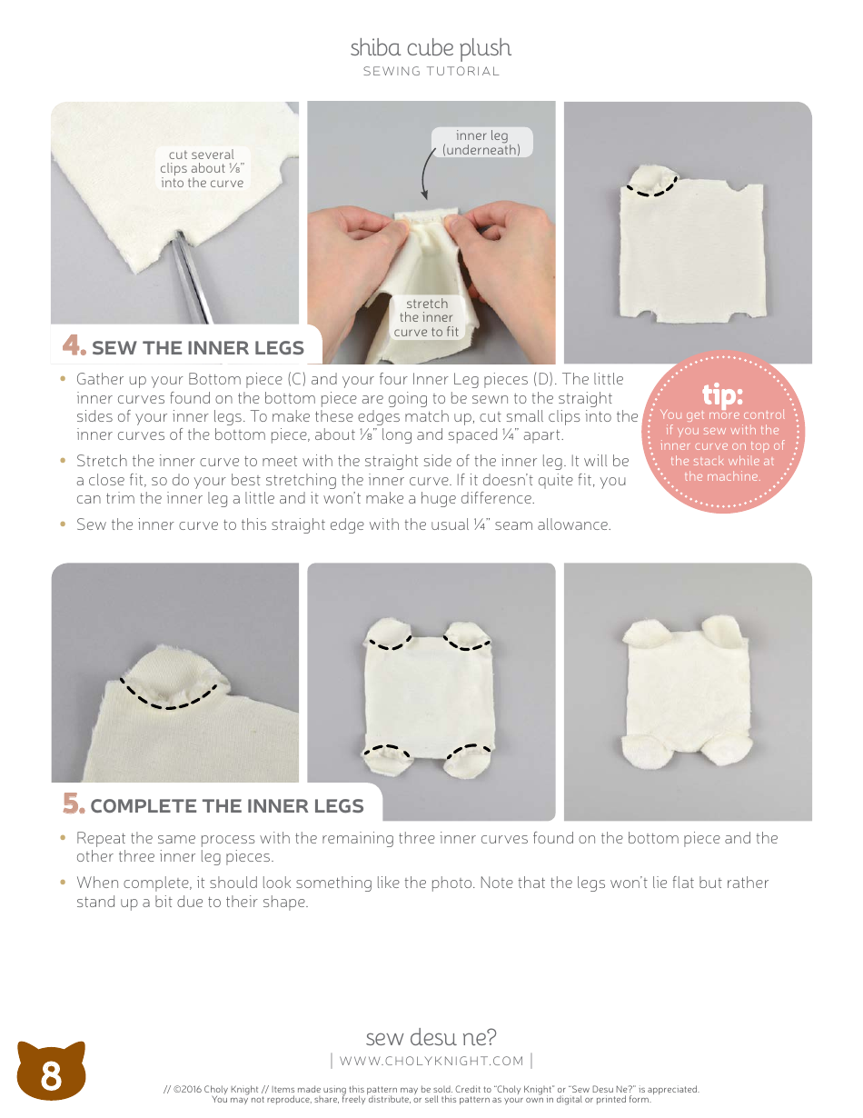 Shiba Cube Puppy Plush Template - Choly Knight, Page 8