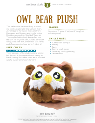 Owl Bear Plush Template - Choly Knight, Page 2