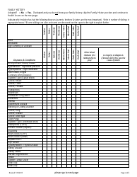 Comprehensive Adult New Patient Health History Questionnaire, Page 4