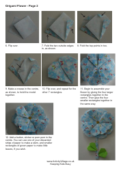 Origami Flower Craft, Page 2